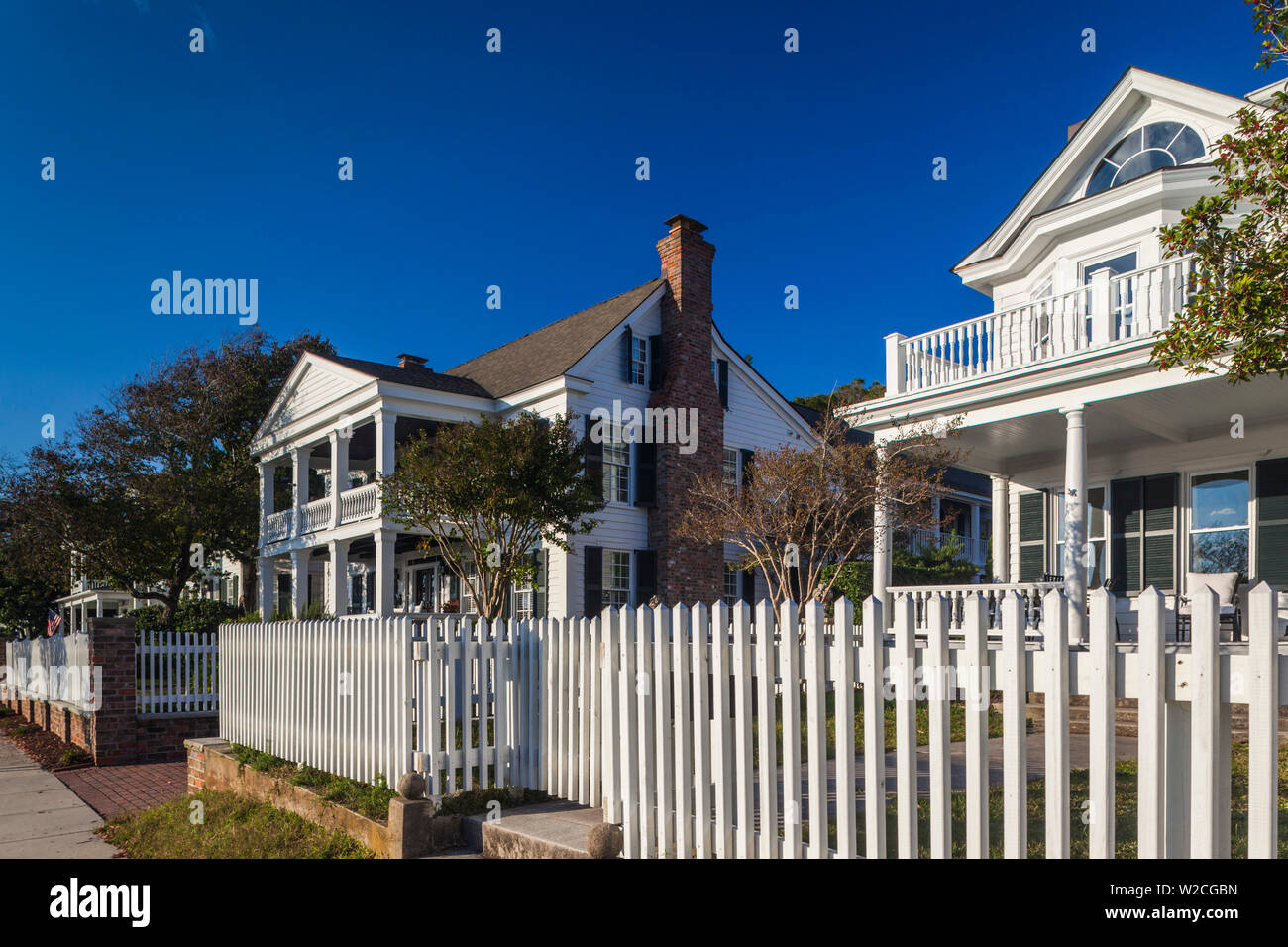 USA, North Carolina, Beaufort, le quartier historique maison Banque D'Images