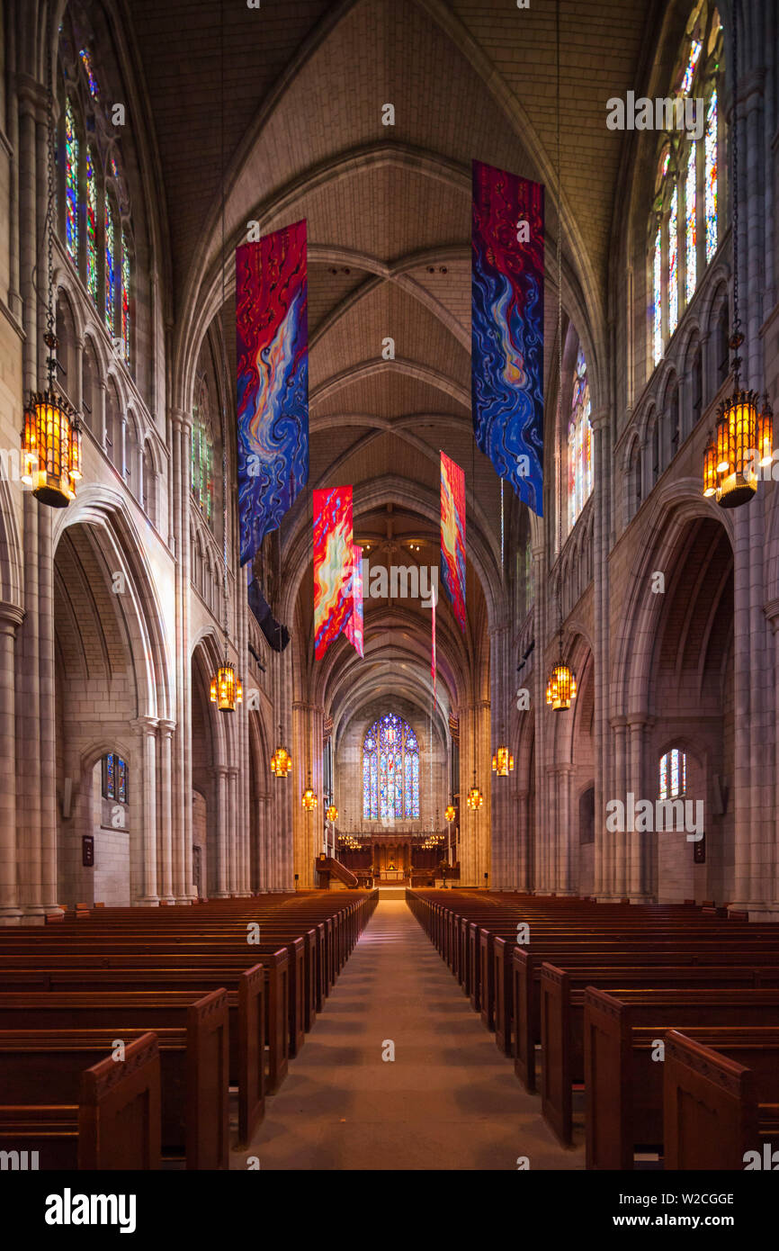 USA, New Jersey, Princeton, Princeton University, Princeton, de l'intérieur de la chapelle Banque D'Images