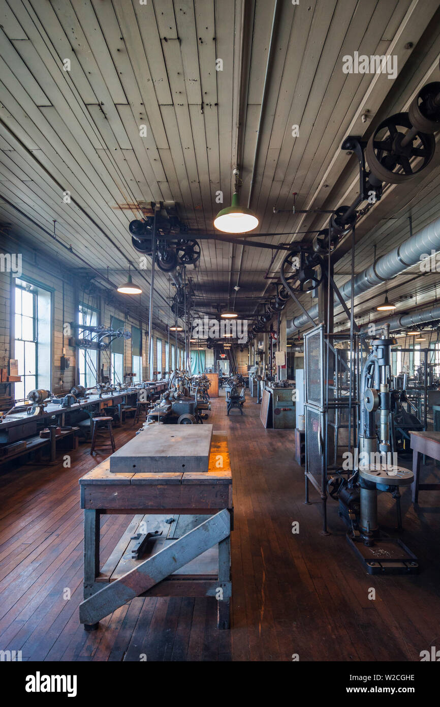 USA, New Jersey, West Orange, Thomas Edison National Historical Park, de l'intérieur, de l'usine Banque D'Images