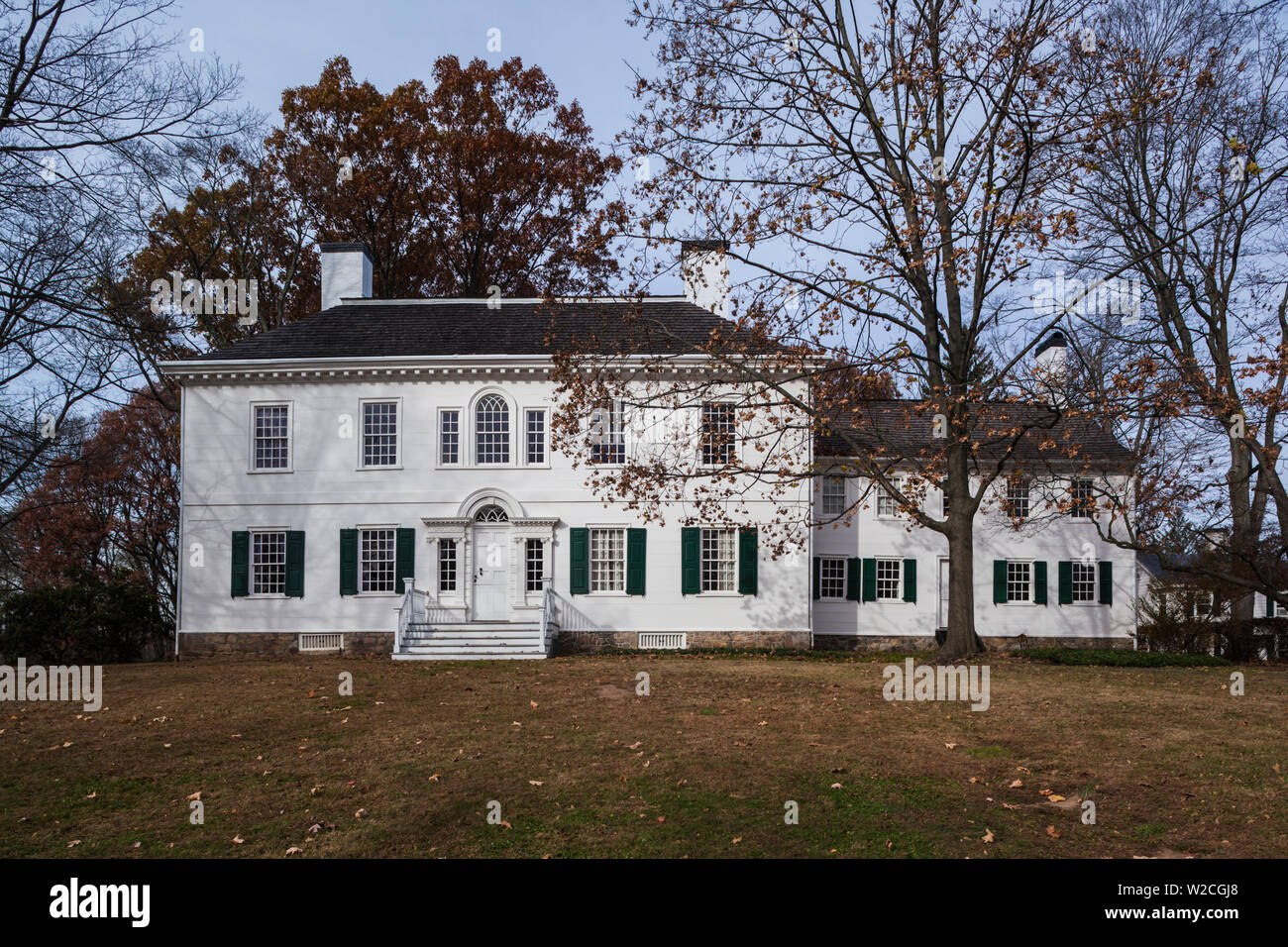 USA, New Jersey, Morristown, Parc historique national de Morristown, Ford Mansion, siège de George Washington pendant la Révolution américaine Banque D'Images