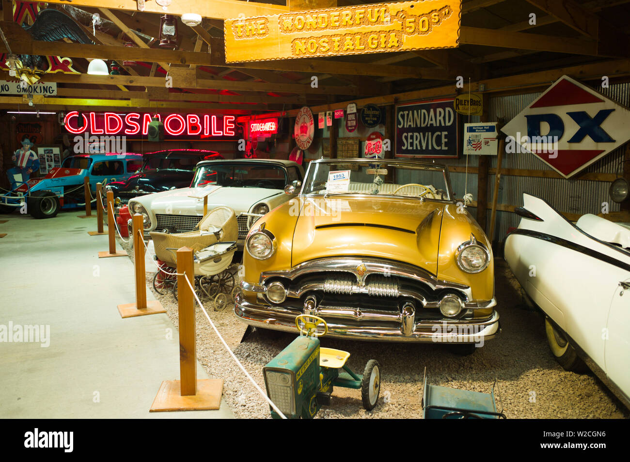 USA, Dakota du Sud, Murdo, Pioneer Auto Show, antique car museum Banque D'Images