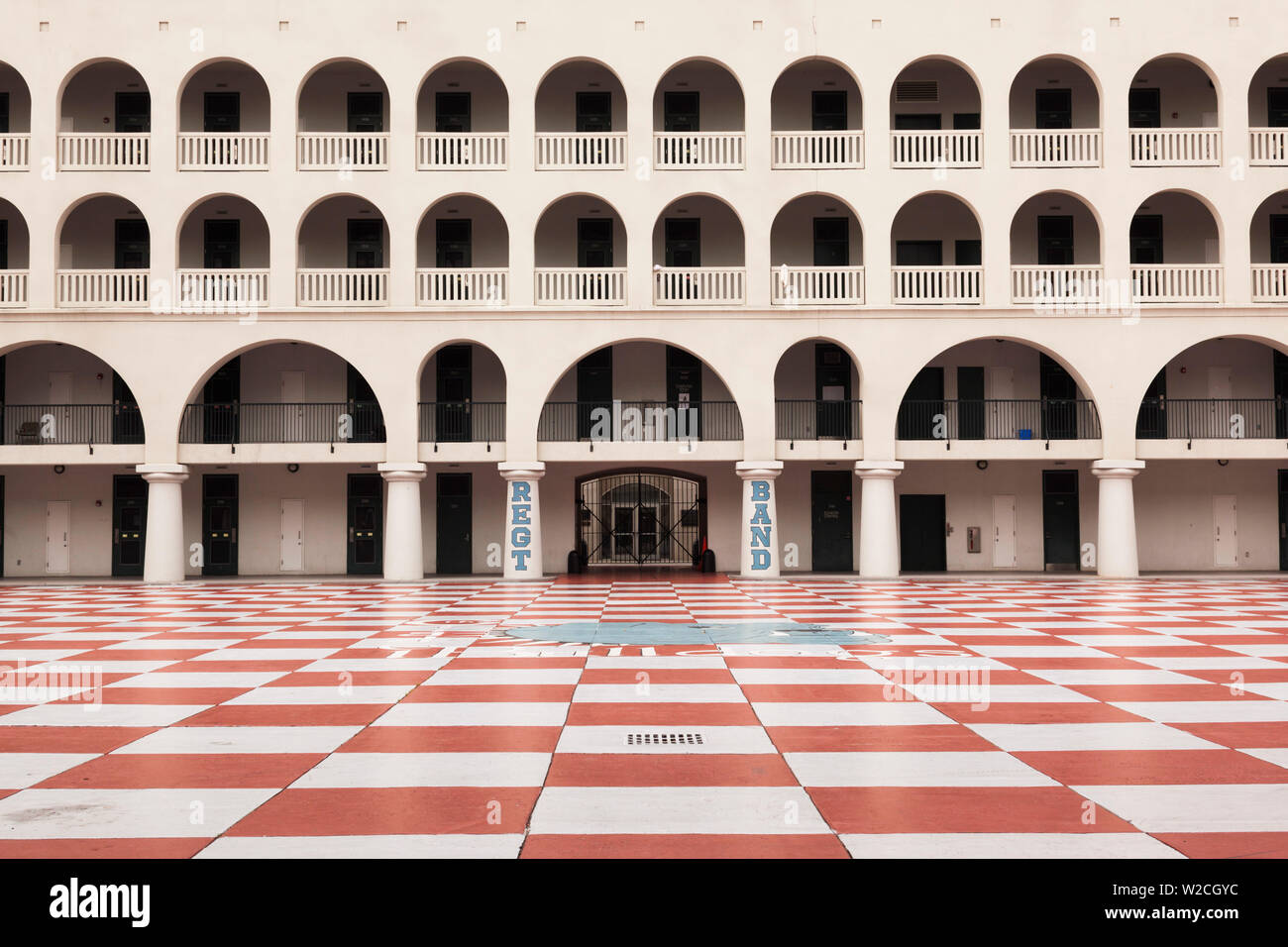 USA, Caroline du Sud, Charleston, La Citadelle, Collège militaire, résidence hall Banque D'Images