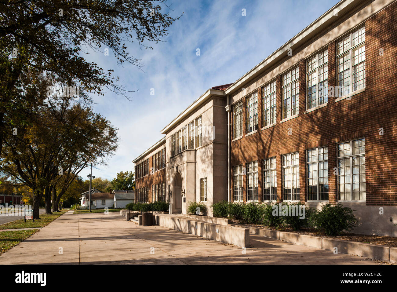 USA, Kansas, Topeka, Brown vs. Board of Education National Historic Site, site de batailles de déségrégation scolaire en 1954, Monroe Elementary School Banque D'Images