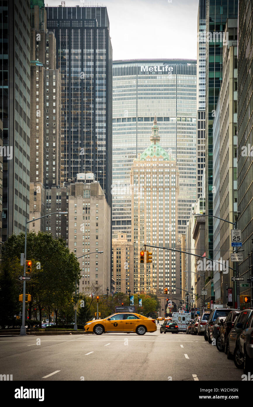 Park Avenue, Manhattan, New York City, New York, USA Banque D'Images