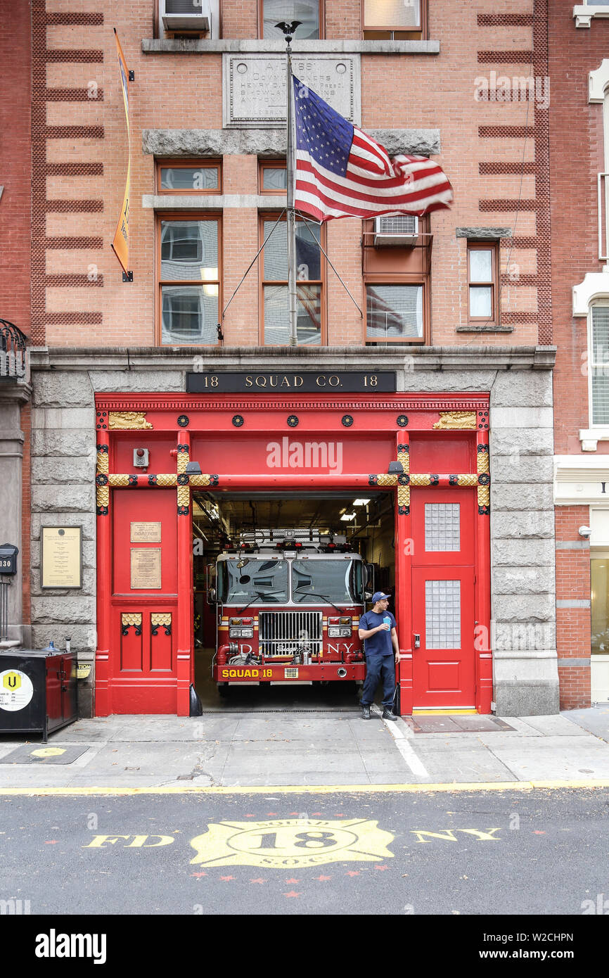 FDNY Fire Station, Greenwich Village, Manhattan, New York City, New York, USA Banque D'Images