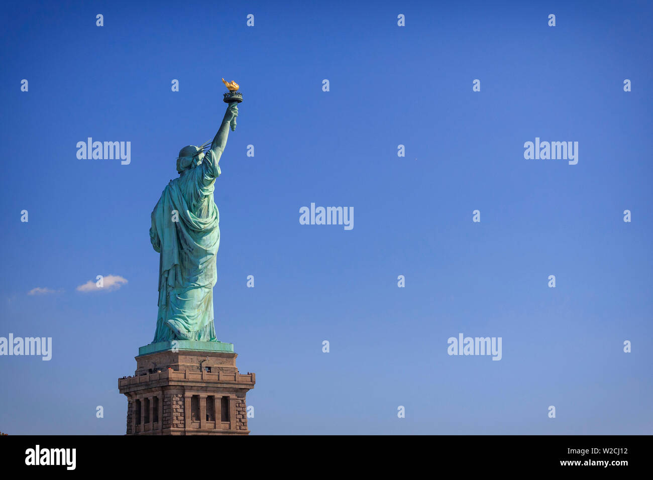 USA, New York, New York, Statue de la liberté National Monument Banque D'Images