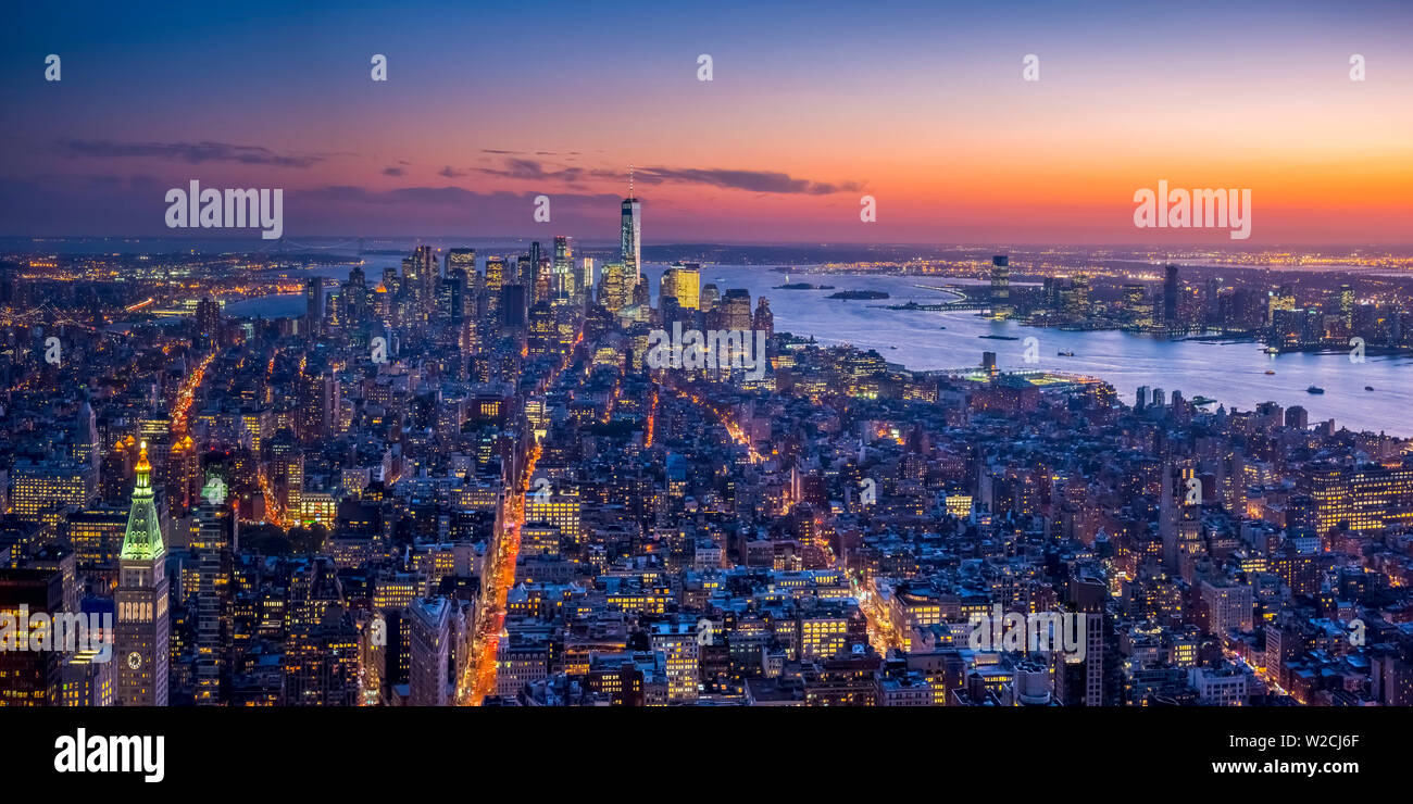 USA, New York, Manhattan, Manhattan Banque D'Images