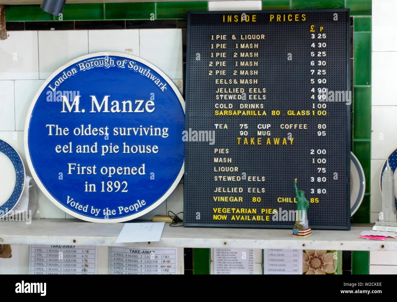 M Manze anguille et Pie house London England UK Banque D'Images