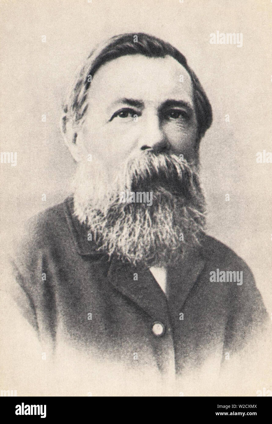 Friedrich Engels. 1888. Banque D'Images