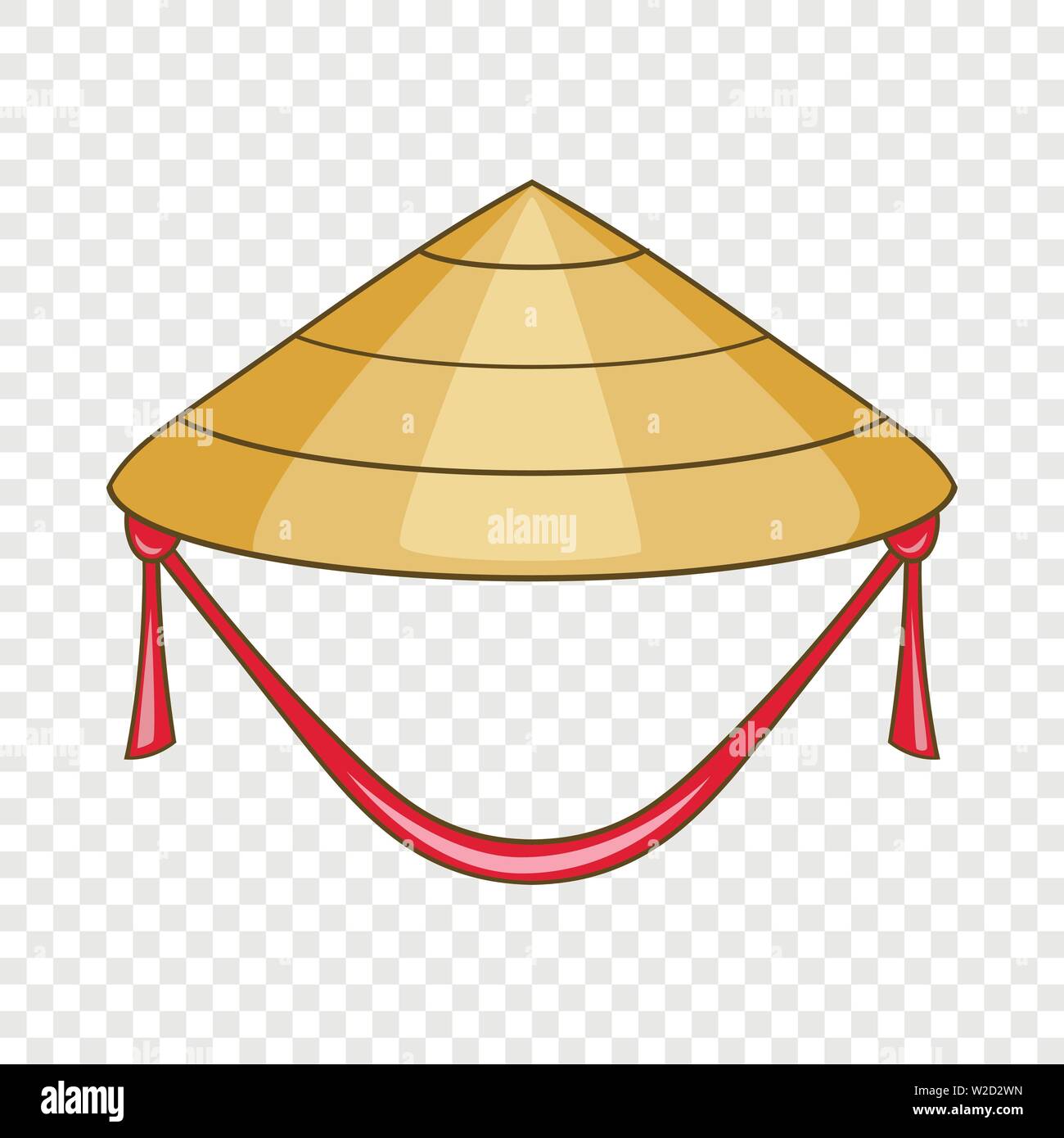 Chapeau conique de l'Asie, l'icône de style cartoon Image Vectorielle Stock  - Alamy