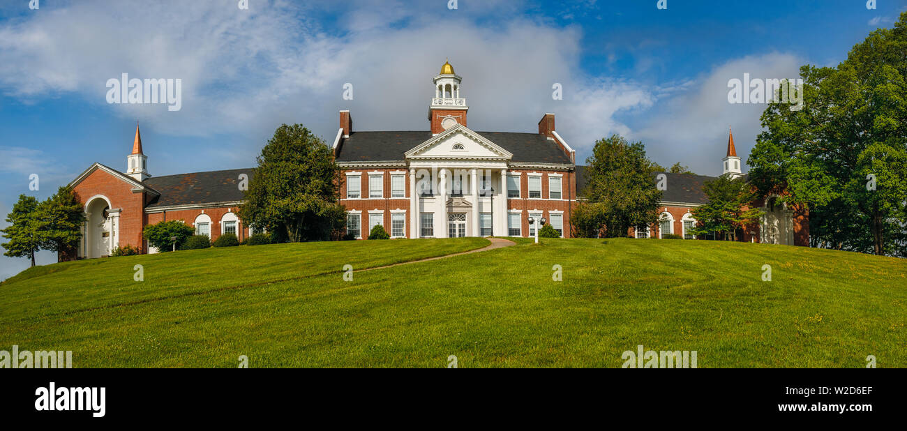 RABUN GAP, GA, USA - 4 mai : Edward R. Hodgson Hall le 4 mai 2019 Gap-Nacoochee à Rabun Gap École au Gabon, Géorgie. Banque D'Images