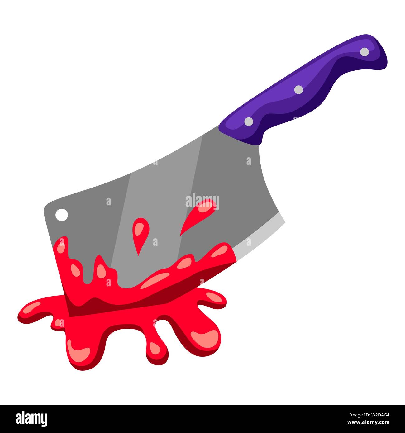 Happy Halloween illustration de backsword avec du sang. Illustration de Vecteur