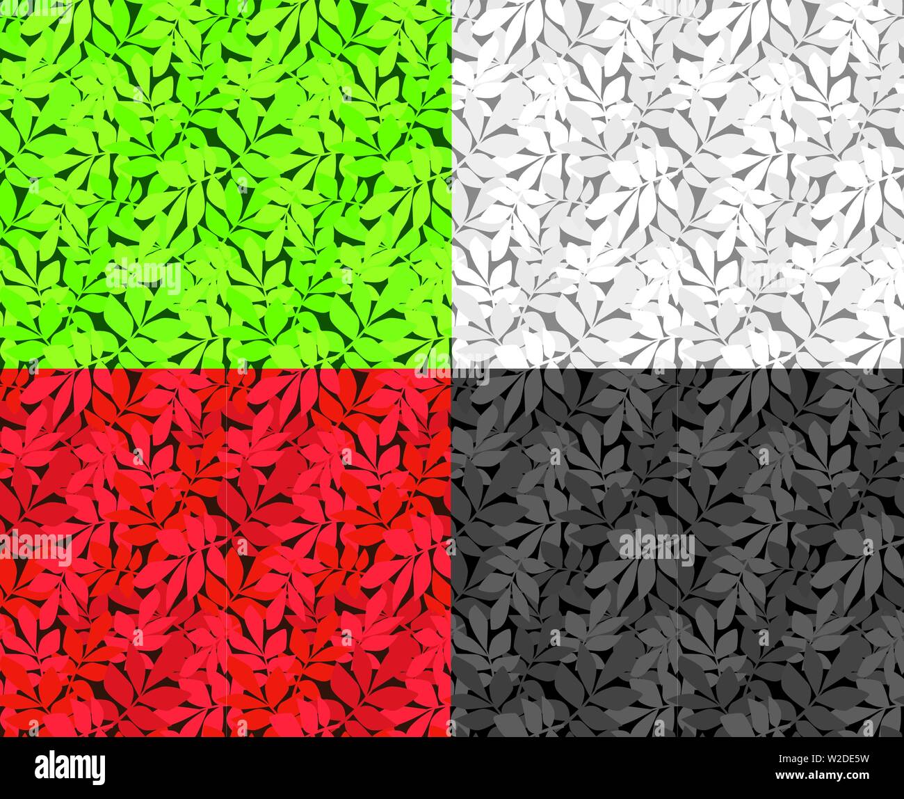 Feuillage transparente motif de feuilles et en télévision, l'art vectoriel Illustration de Vecteur