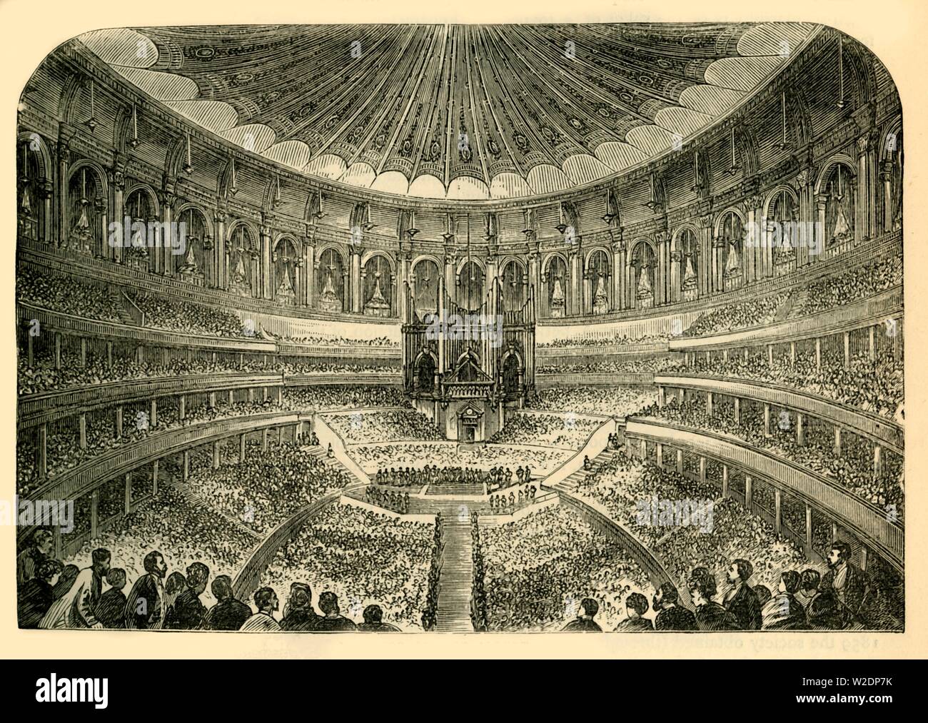'Intérieur de l'Albert Hall', c1876. Créateur : Inconnu. Banque D'Images