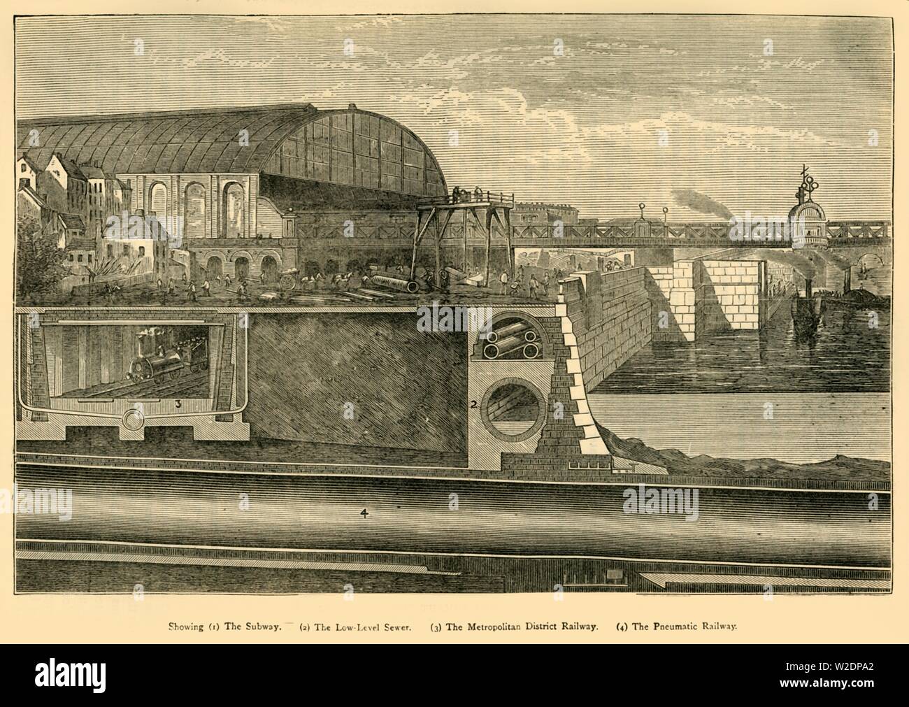 L'article de la Thames Embarquement, 1867', (c1876). Créateur : Inconnu. Banque D'Images