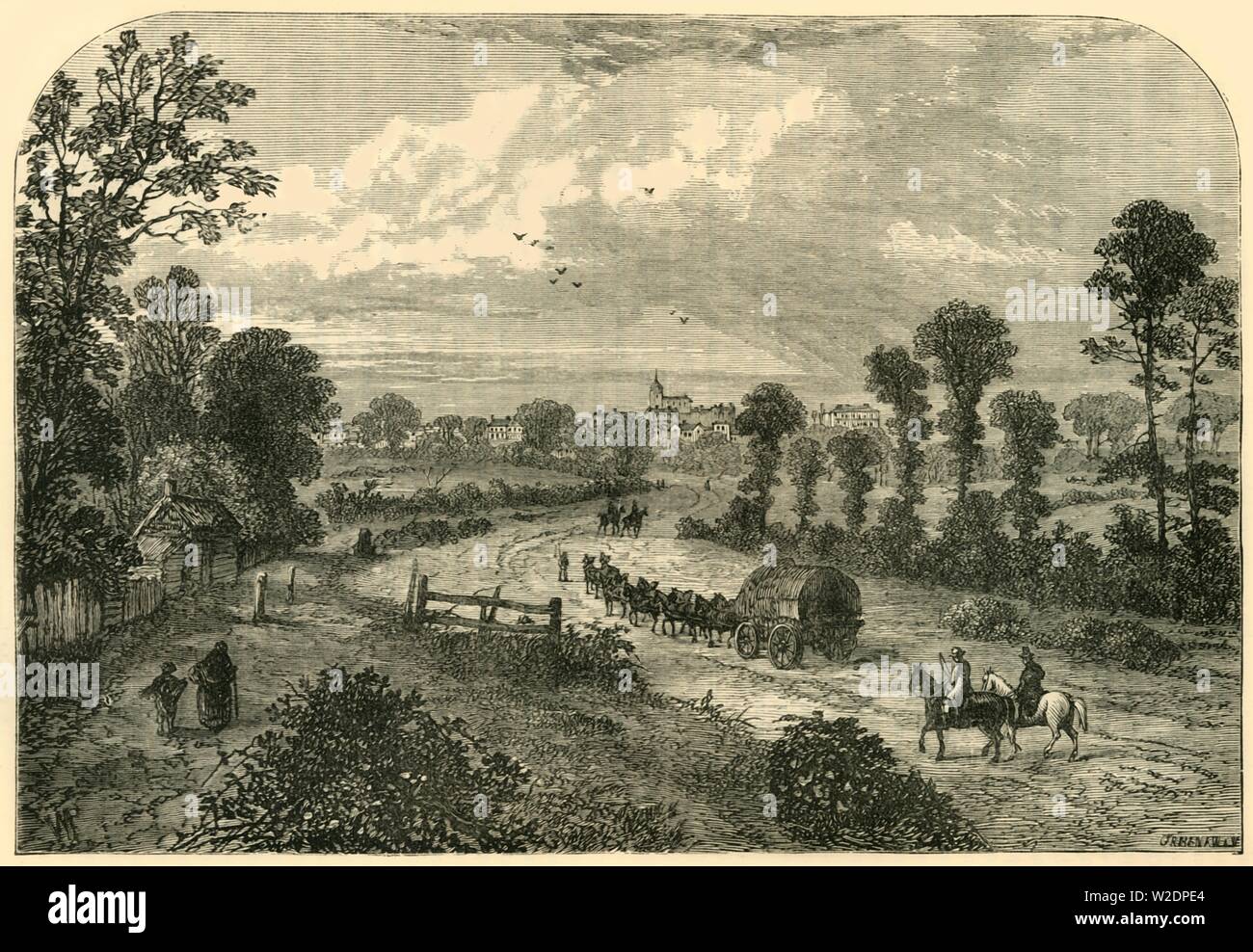 "Highgate, à partir de la région de Holloway', c1876. Créateur : Inconnu. Banque D'Images