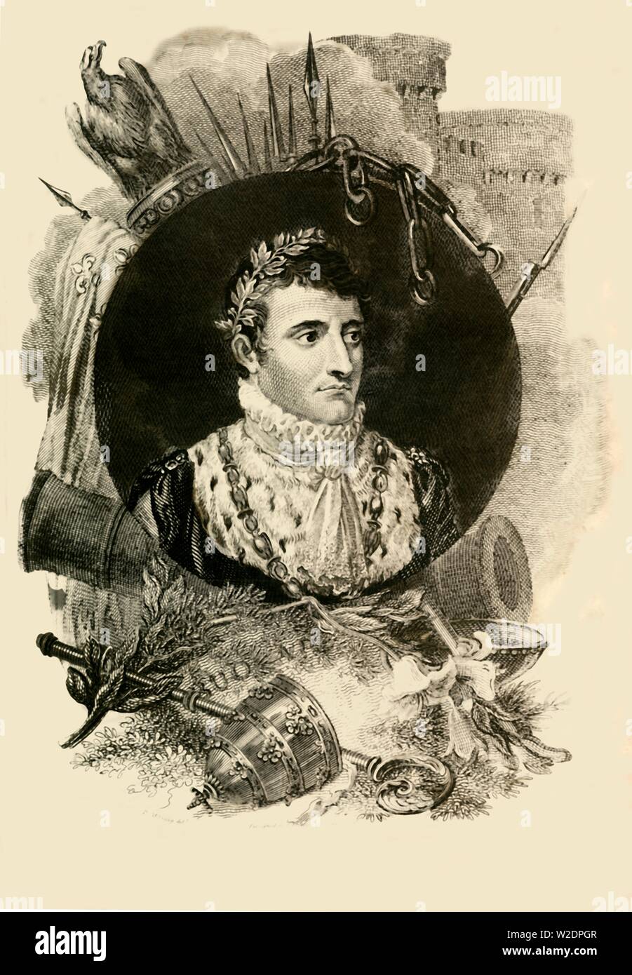 'Napoléon Buonaparte', (1769-1821), 1816. Créateur : Inconnu. Banque D'Images