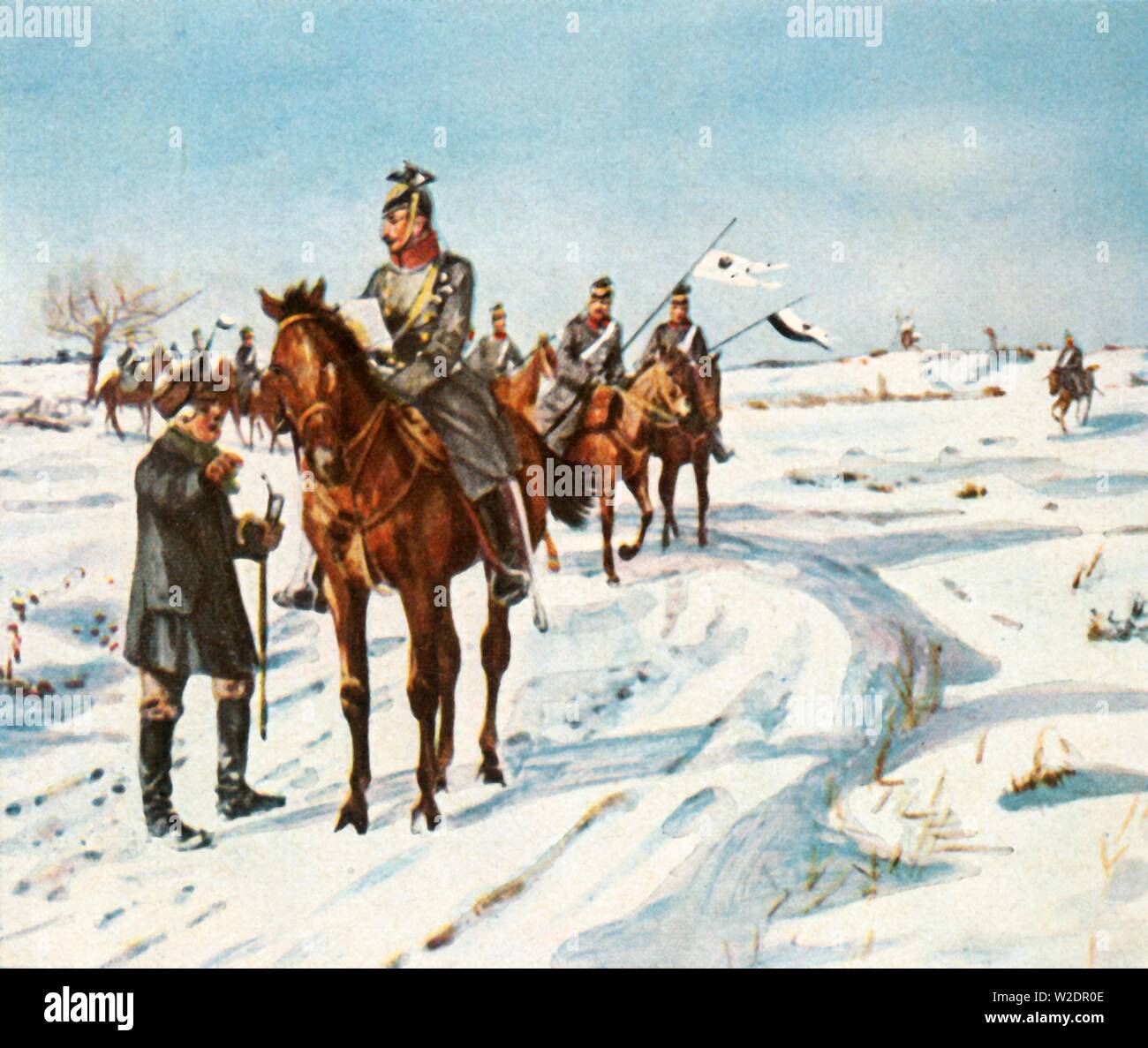 Les cavaliers de reconnaissance, 1870/71, (1936). Créateur : Inconnu. Banque D'Images