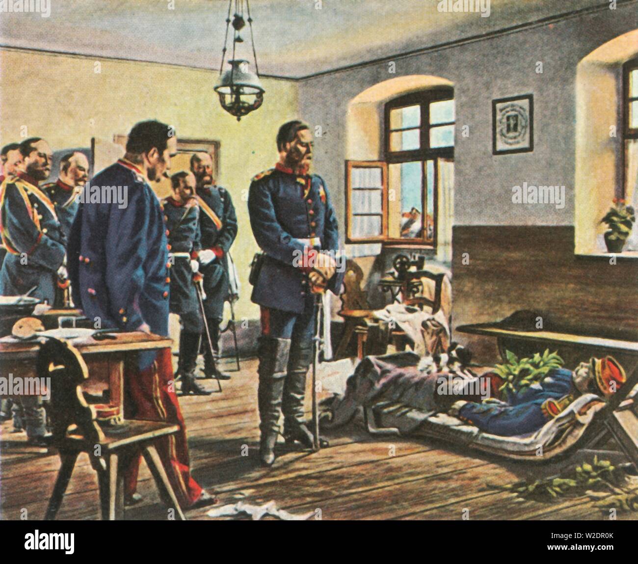 Le Prince Friedrich Wilhelm avec le corps du général Douay, 4 août 1870, (1936). Créateur : Inconnu. Banque D'Images