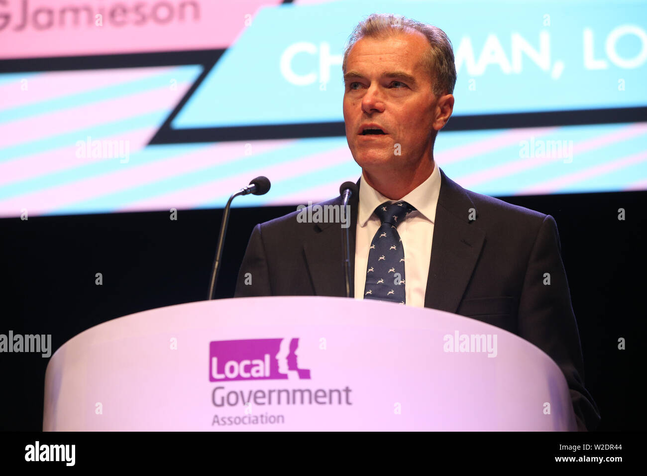 LGA conférence au Centre International de Bournemouth. 2 juillet, 2019. Banque D'Images