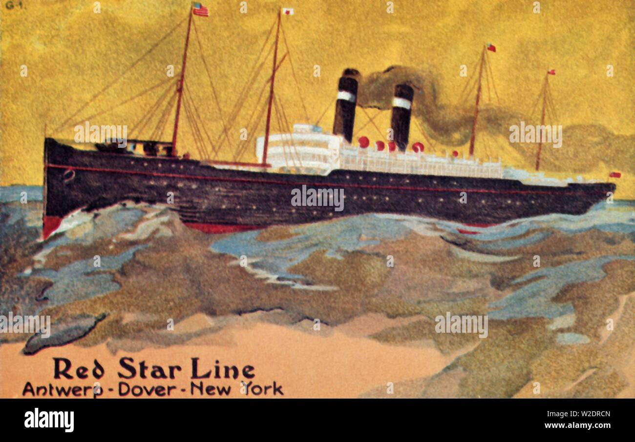 "Le Red Star Line', c1900. Créateur : Inconnu. Banque D'Images