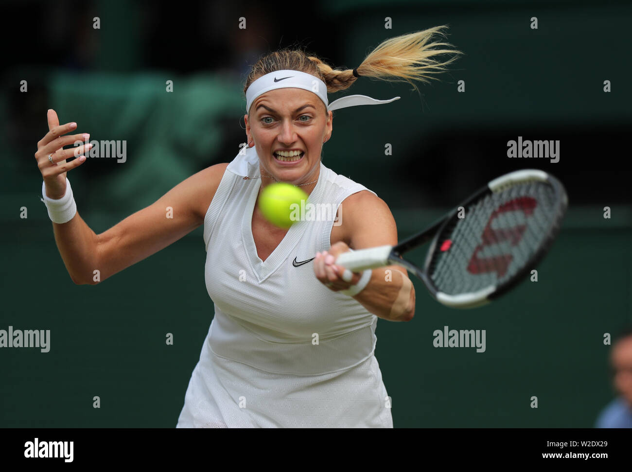 Londres, Royaume-Uni. 8 juillet, 2019. Tennis de Wimbledon, Londres, Royaume-Uni. Petra Kvitova, République tchèque, 2019 Allstar Crédit : photo library/Alamy Live News Banque D'Images