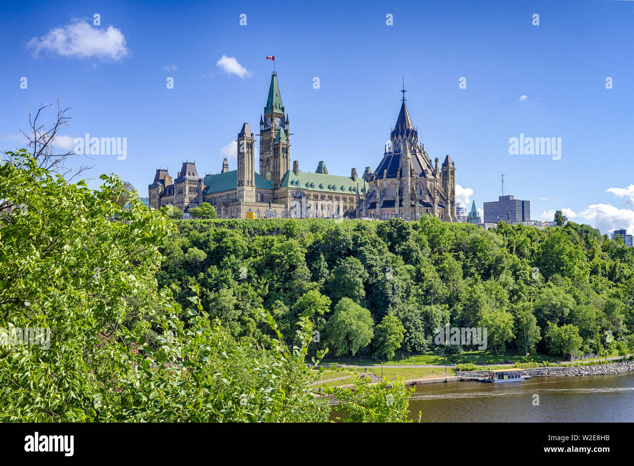 La colline du Parlement d'Ottawa Banque D'Images