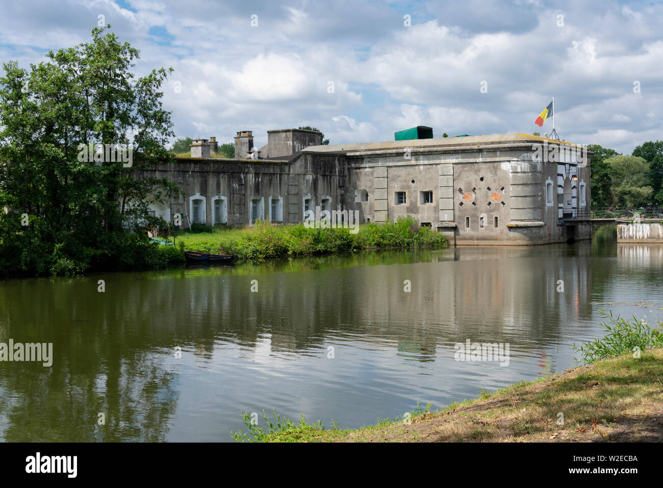 Liezele, Belgique, 07 juillet 2019. La forteresse de Liezele dans la province d'Anvers. Banque D'Images