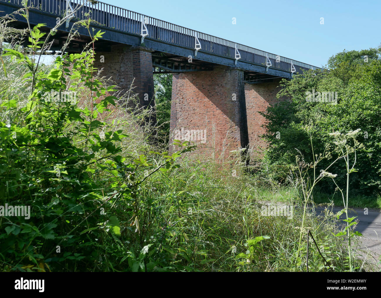 L'aqueduc Edstone sur le Birmingham à Stratford upon Avon Canal, le plus long canal aqueduc de l'Angleterre. Banque D'Images