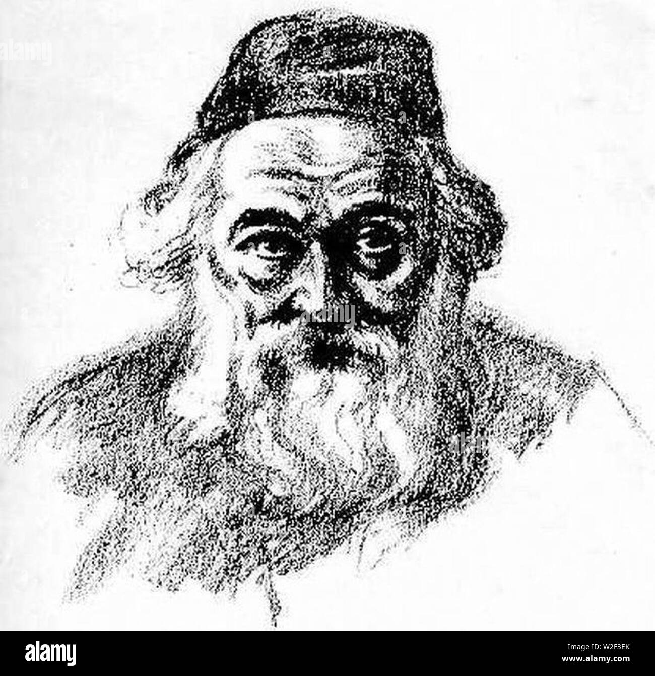 Chaim Soloveitchik par Hermann a frappé. Banque D'Images