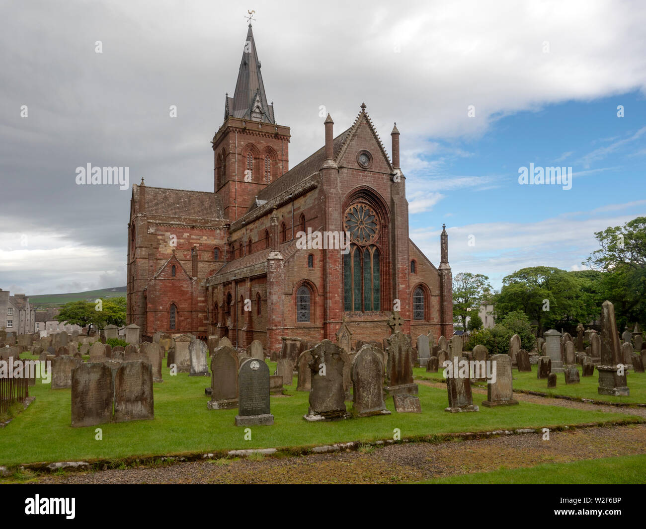 La Cathédrale St Magnus à Kirkwall, Orkney Islands, Scotland Banque D'Images