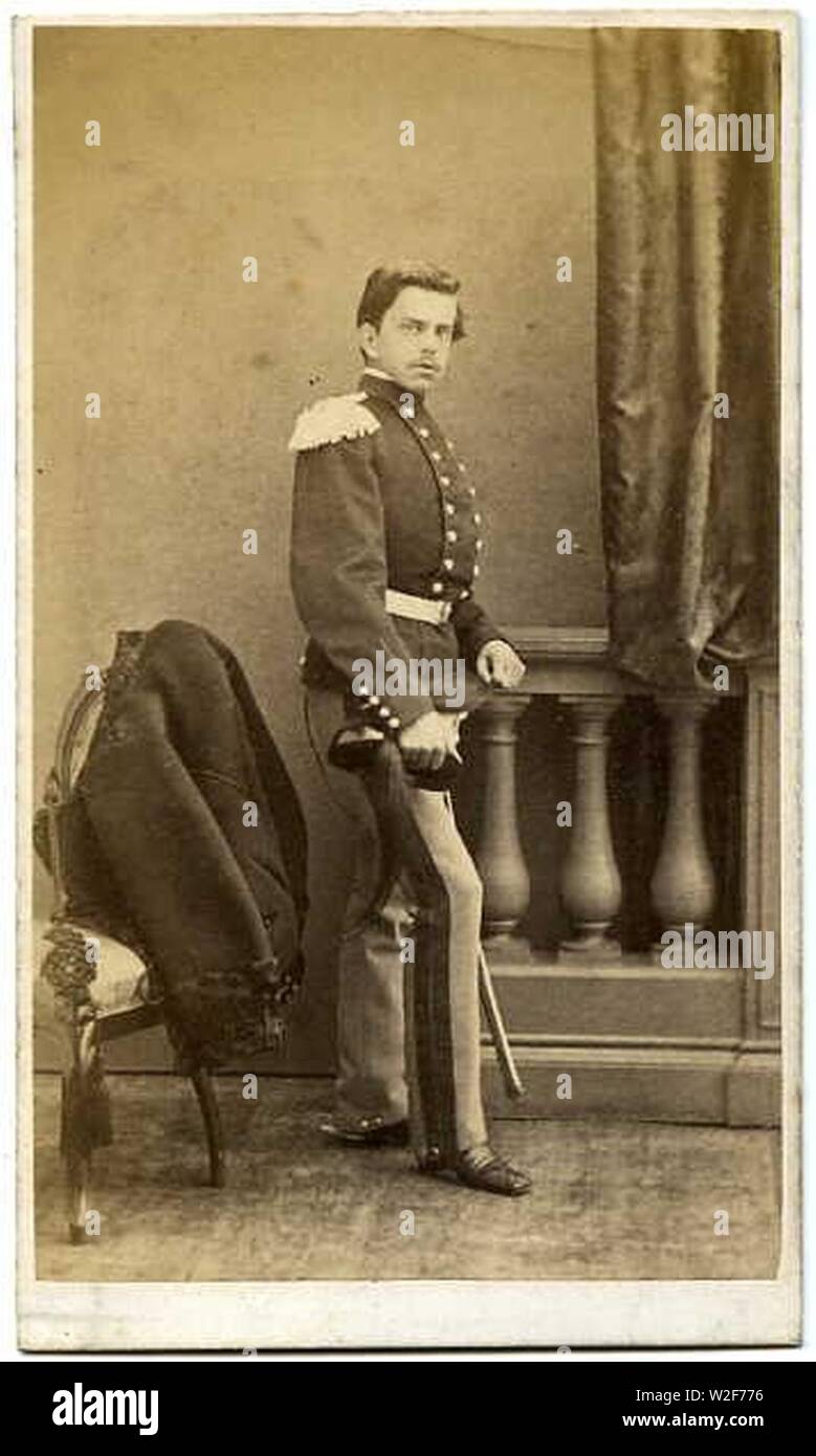 Chanaz Edoardo Marchese di (floruit 1859-1880S) - Umberto di Savoia (1844-1900) Principe del Piemonte. Banque D'Images
