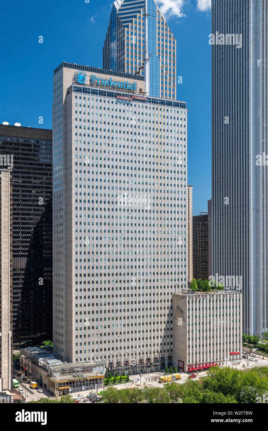 Prudential Building dans le centre-ville de Chicago Banque D'Images