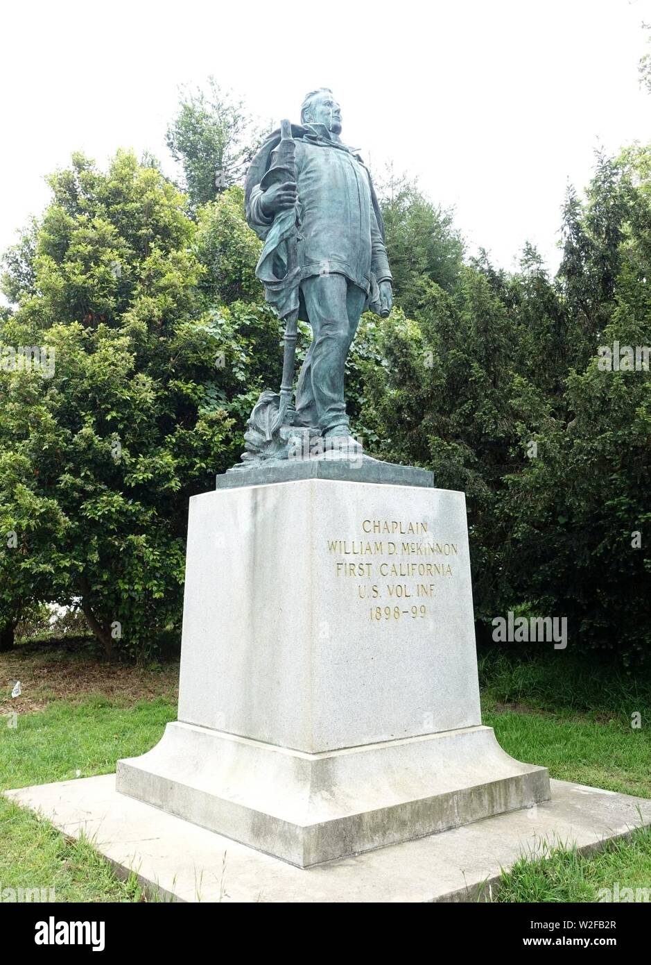 Aumônier William D. McKinnon par John MacQuarrie - Golden Gate Park, San Francisco, CA - Banque D'Images