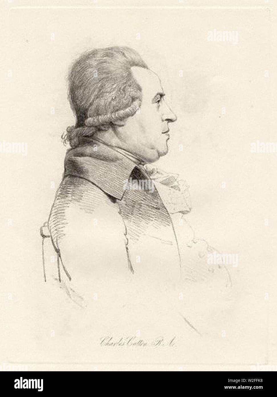 Charles Catton l'aîné par William Daniell 1854. Banque D'Images
