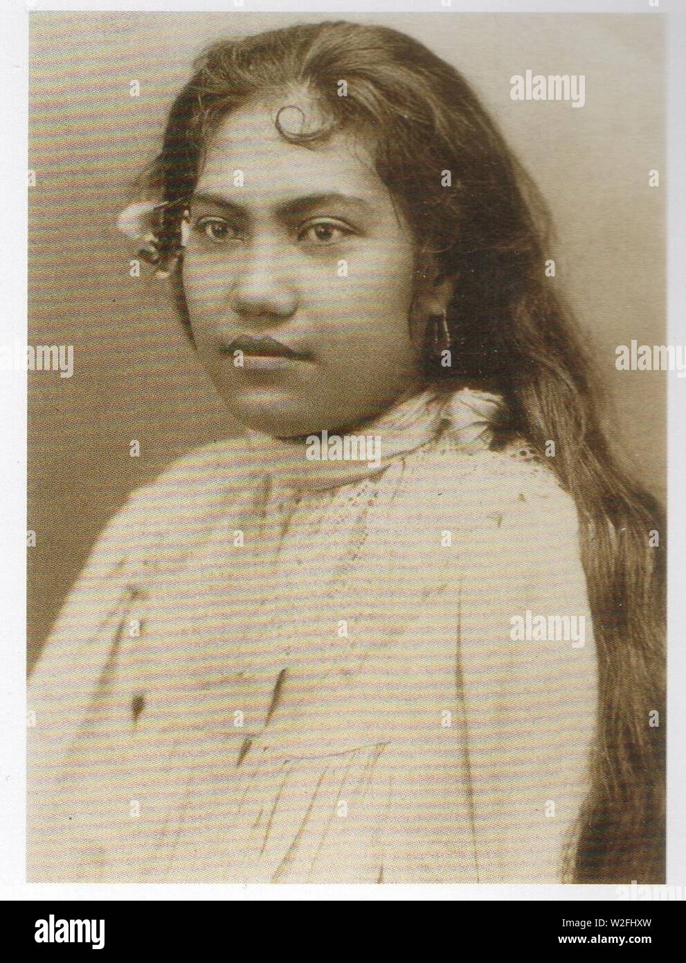 Charles Georges Spitz - tahitienne. Banque D'Images