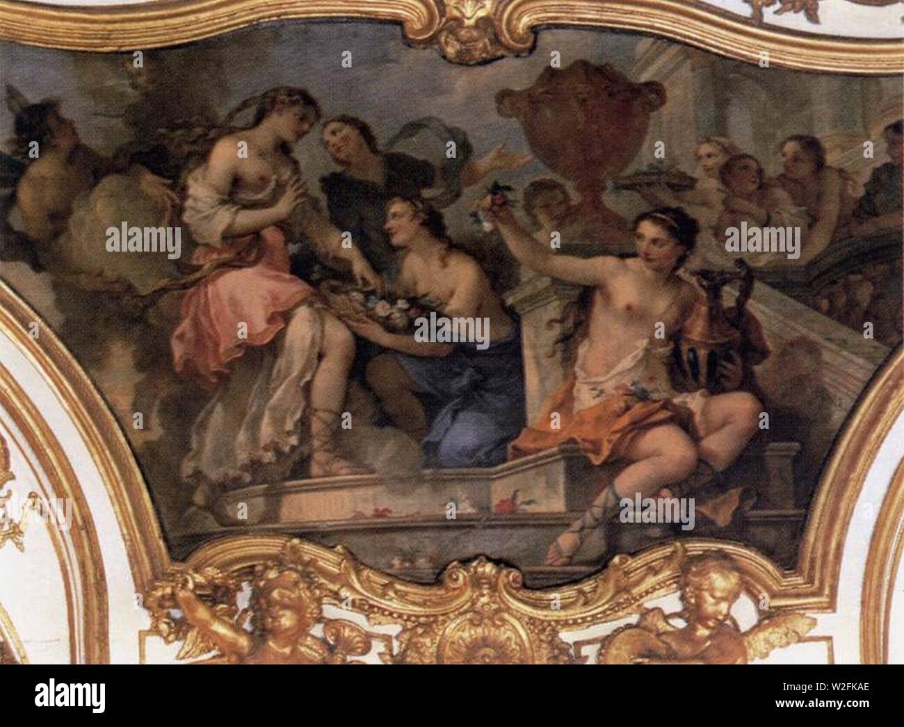 Charles-Joseph Natoire - l'histoire de Psyché - Banque D'Images