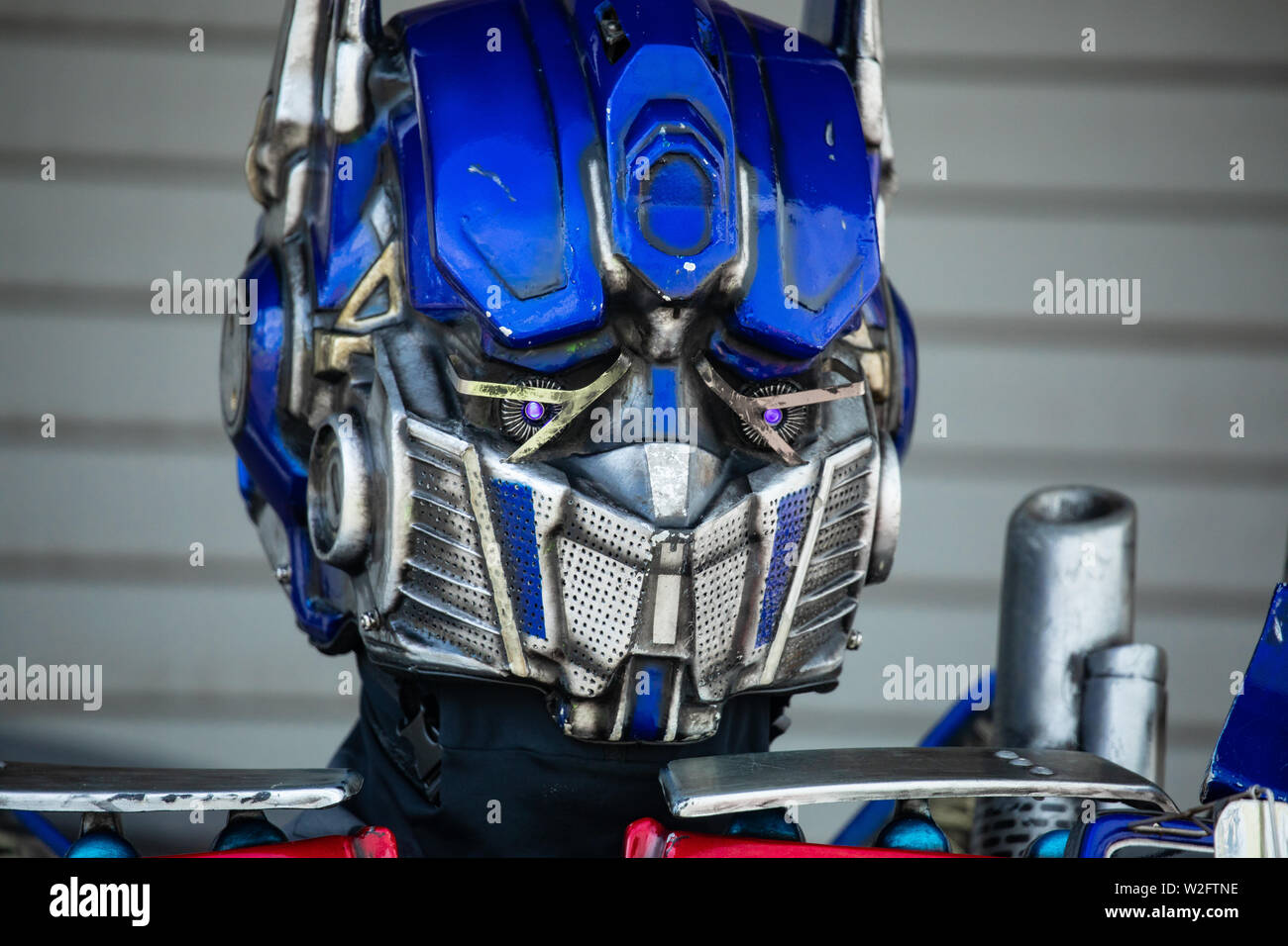 Optimus Prime transformateur bot. Universal Studios. D'Orlando. La Floride. USA Banque D'Images