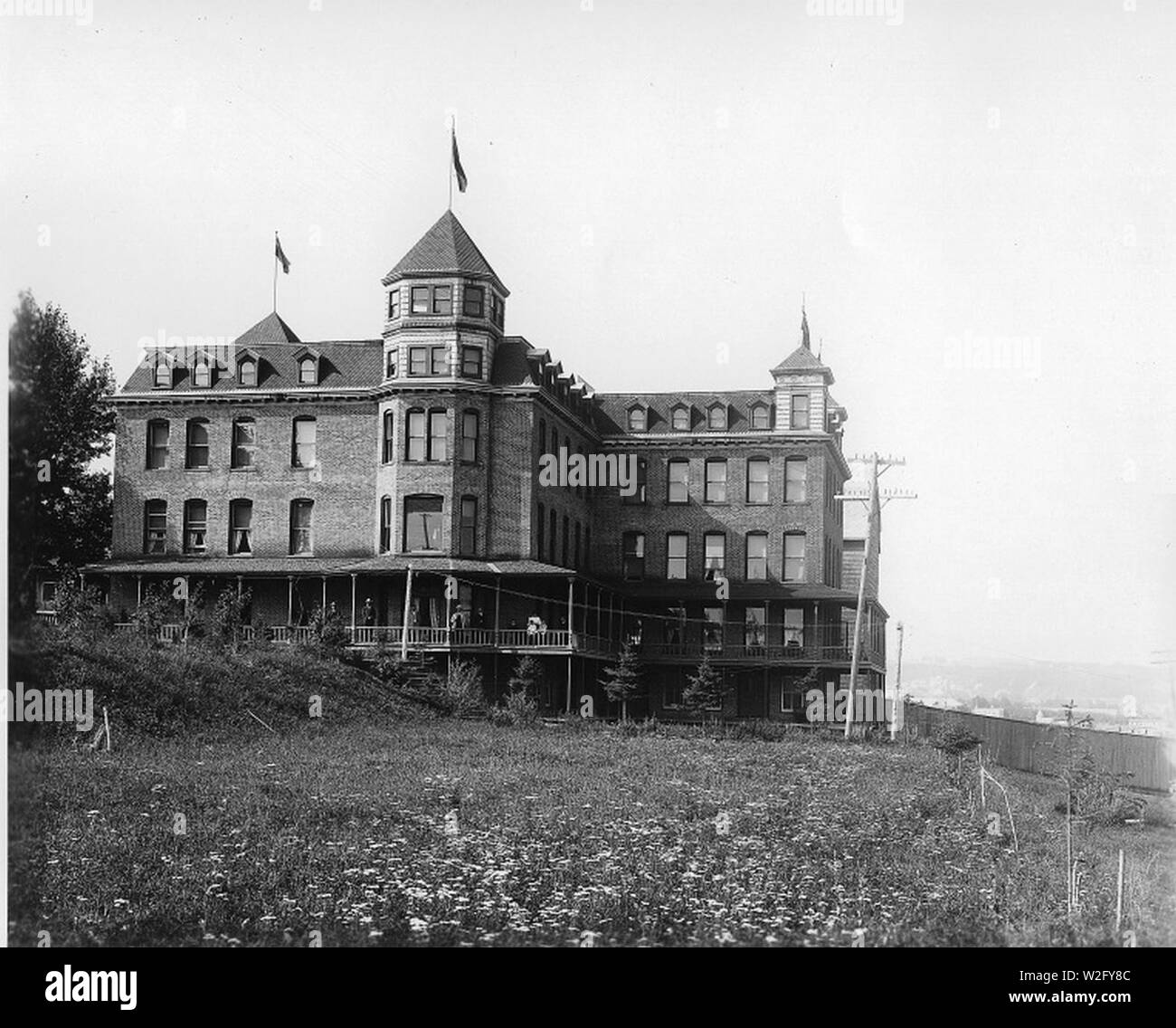 Chateau Chicoutimi, Saguenay, vers 1906. Banque D'Images