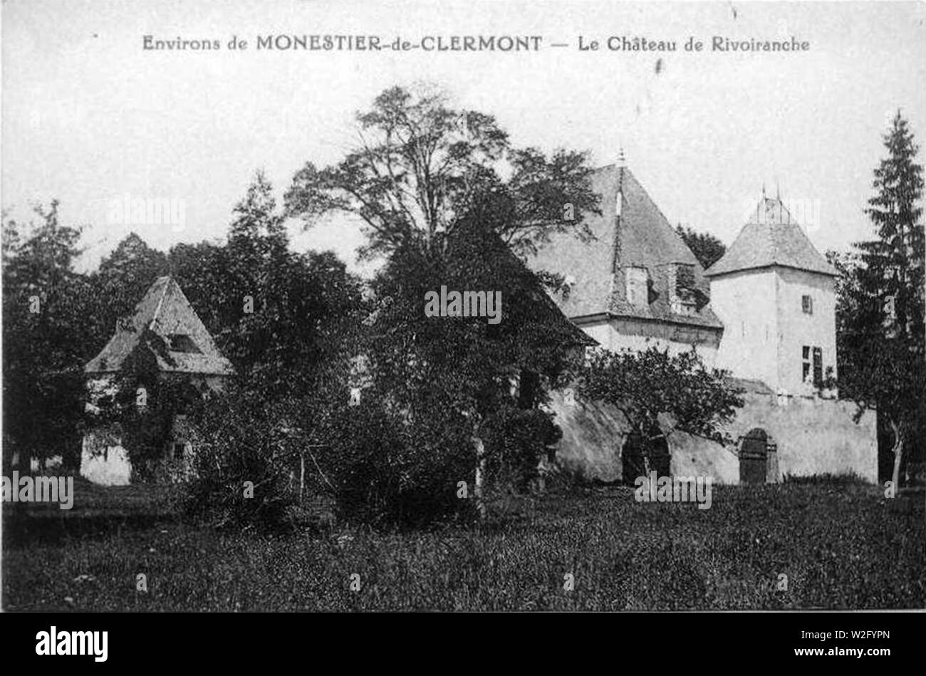 Château de rivoiranche St Paul les monestier. Banque D'Images