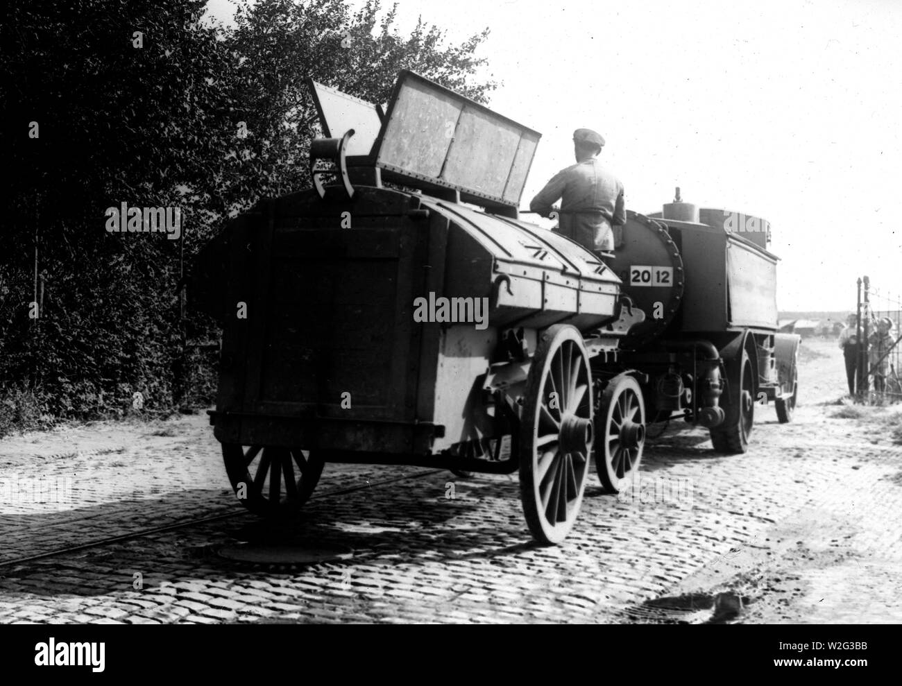 Vintage camion poubelle de la ville de Den Helder Pays-bas ca. 1933 Banque D'Images