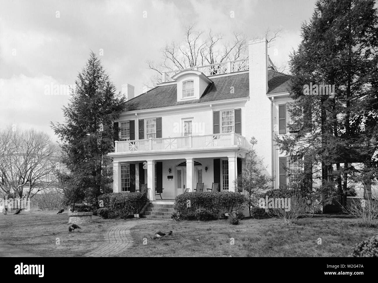 Hôtel particulier de cerise, 101 Main Street, Savannah (comté de Hardin, Ohio). Banque D'Images