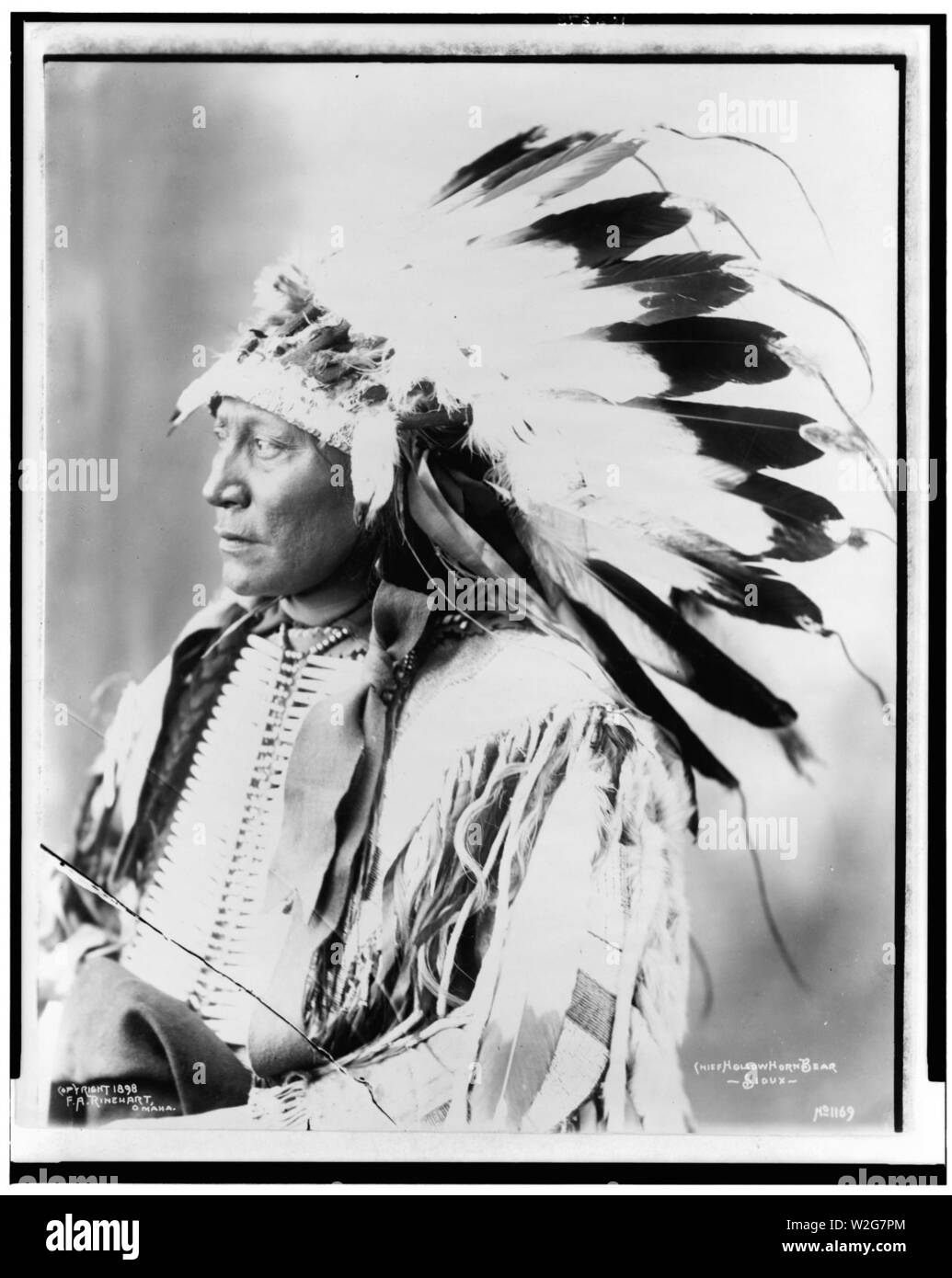 Corne creuse chef Bear-Sioux Banque D'Images