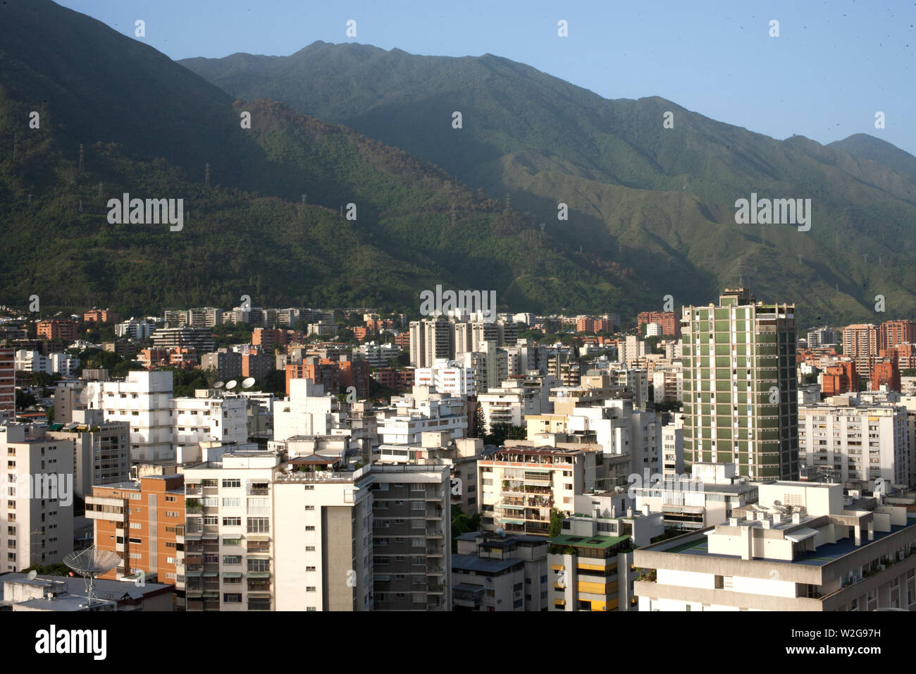 Une vue de Palos Grandes quartier de Caracas, Venezuela le 22 juillet 2008 Banque D'Images