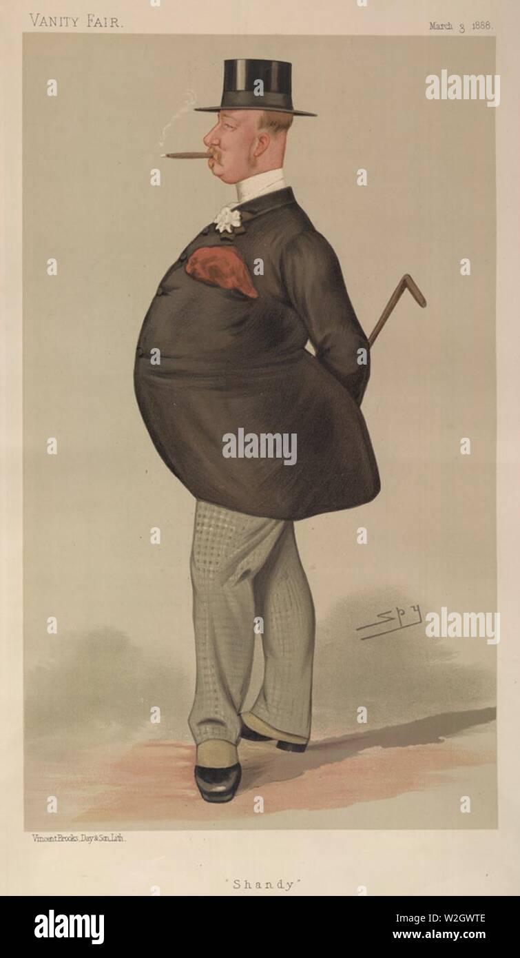 Reginald Walkeline Chandos-Pole, Vanity Fair, 1888-03-03. Banque D'Images