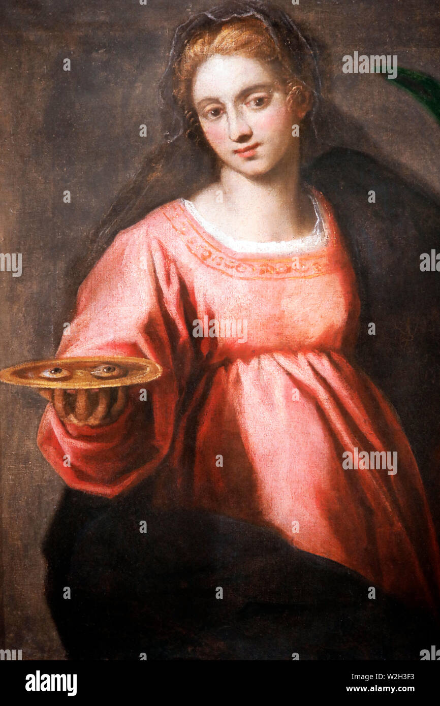 San Geremia église catholique. Sainte Lucie, vierge et martyre. La