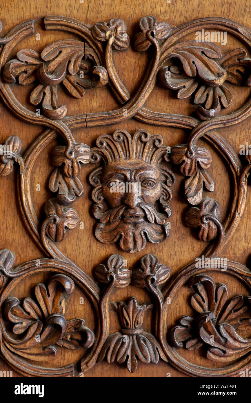 La chapelle Palatine, Palerme, Sicile, Italie. Reliefs. Banque D'Images