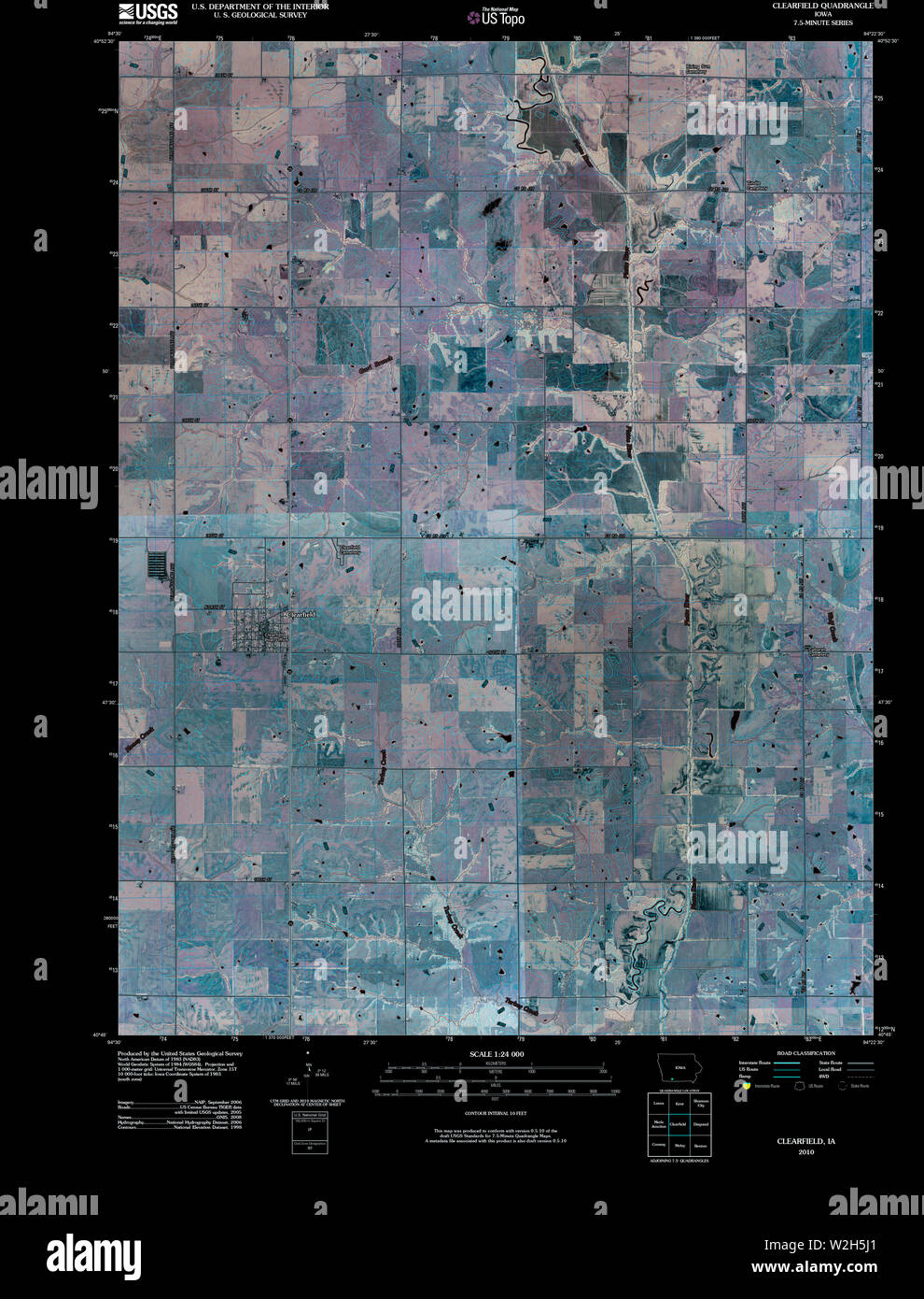 Mappa di clearfield Banque de photographies et d’images à haute résolution Alamy