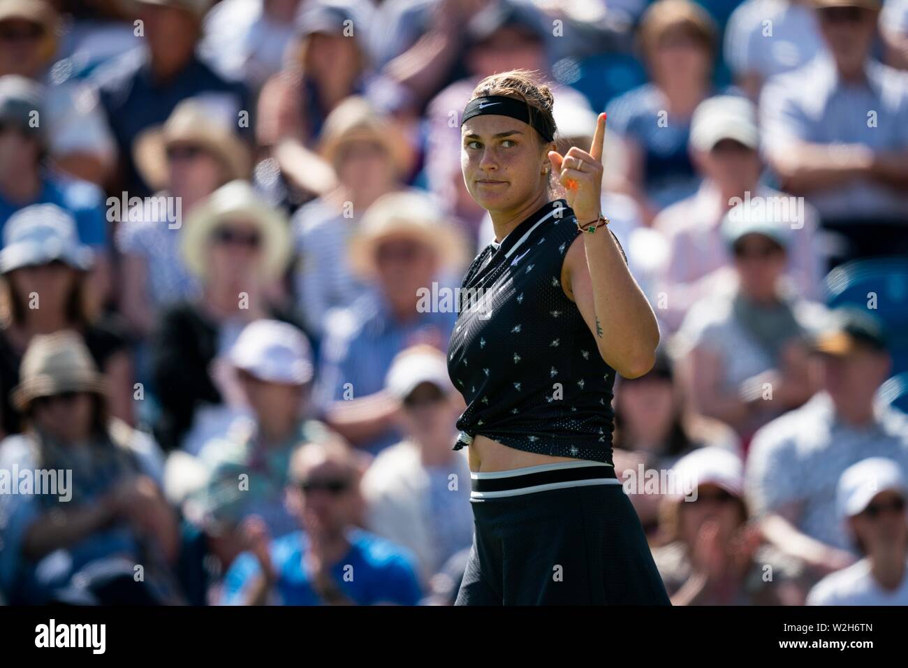 Sebalenka Aryna jouer au tennis à Eastbourne 2019 International Nature Valley Banque D'Images