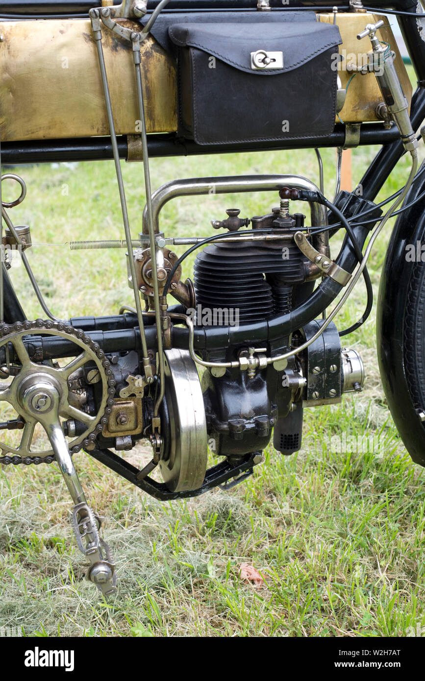 F.N. Historique Moto Turismo, datée du 1911, 360 cc. Banque D'Images
